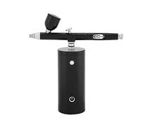 Pulvérisateurs de Peinture, Kits d'aérographe Double action avec Compressor Makeup Foundation Wireless Label privé Personnel multifonctionnel(Part A Black)