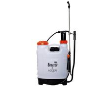 Pulverizador de Mochila ADLER EUROPE - Pulverizador a Presión de 16 L Con Lanza Telescópica de Acero Inoxidable (48-83 cm) y Manguera de 115 cm, Presión de Trabajo 2-3 Bar - Válvula de Seguridad