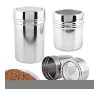 Pulverzucker Shaker Duster - Outil de cuisson pour sucre en poudre | Arroseur de poudre en acier inoxydable | 3 pièces de cuisson distributeur de pâtisserie pour poêles, crêpes, café, thé
