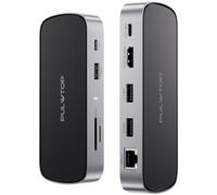 PULWTOP Laptop Station d'accueil, 10 en 1 USB C Mini Dock avec HDMI 4K@120Hz/8K@30Hz, LAN 2,5 G, PD 100 W, USB A/C Gen2 10 Gbit/s, SD/TF 4.0, USB C Laptop Dock compatible avec MacBook & type C Laptops