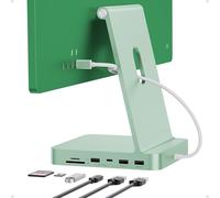 PULWTOP USB C HUB pour iMac 24" 2021/2023/2024,7 in 1 HUB USB pour iMac M1/M3/M4, iMac Accessoires avec USB C 10Gbps,3*USB A,SD/TF Carte Reader,Support Expand M.2 NVME SSD(Non Inclus),Verte