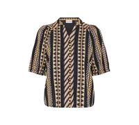 PULZ Jeans Chemisier 'LEZIA' jaune / noir, Taille XL