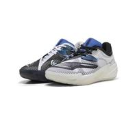 PUMA(プーマ) Chaussures de basket-ball unisexes All Pro Nitro 2 Shammgod 312308, 25 couleurs automne/hiver : Puma, blanc/Puma, noir (01), 9.5 US