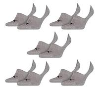 PUMA 10 pair Footie Invisible Socks Gr. 35-46 Unisex, Farben:758 - middle grey mélange, Socken & Strümpfe:39-42