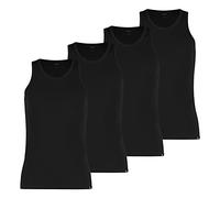 PUMA 100000891 Lot de 4 débardeurs basiques pour hommes - Article : 001 noir - Taille L, - 001 noir., L