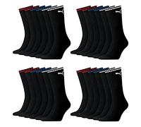 PUMA 12 Paar Crew Socks Stripe Sport Tennis Socks Gr. 35-49 Unisex