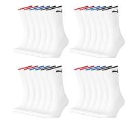 PUMA 12 Paar Crew Socks Stripe Sport Tennis Socks Gr. 35-49 Unisex