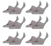 PUMA 12 pair Footie Invisible Socks Gr. 35-46 Unisex, Farben:758 - middle grey mélange, Socken & Strümpfe:39-42
