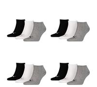 PUMA 12 pair Sneaker Invisible Socks Unisex Mens & Ladies, Farben:882 - grey/white/black, Socken & Strümpfe:39-42