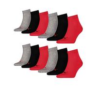 Puma - Quarter Plain 3P, Chaussettes de Sport - Mixte Adulte, Lot de 3, Multicolore, 39-42