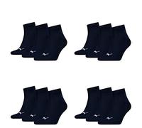 PUMA 12 pair Sneaker Quarter Socks Unisex Mens & Ladies, Farben:321 - navy, Socken & Strümpfe:43-46