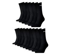 PUMA 15 pair Sport Socks Tennis Socks Gr. 35-49 Unisex, Farben:200 - black, Socken & Strümpfe:43-46