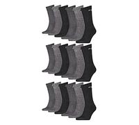 PUMA 18 pair Sport Socks Tennis Socks Gr. 35-49 Unisex, Farben:207 anthracite/grey, Socken & Strümpfe:43-46
