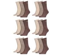 PUMA 18 pair Sport Socks Tennis Socks Gr. 35-49 Unisex, Farben:717 - chocolate/walnut/safar, Socken & Strümpfe:43-46