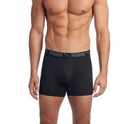 PUMA 3 Pack Athletic Fit Boxer Briefs Boxeur ajusté, Castlerock, L (Lot de 3) Homme