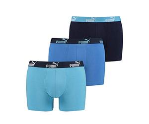PUMA 3 Pack Boxer Boxershorts Men Pant Underwear Sporty Retro Pants, Farben:101 - Blue Combo, Größe Bekleidung:S
