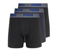PUMA 3-Pack Performance Boxer Brief sous-vêtements pour Hommes, Noir/Gris, M (Lot de 3)