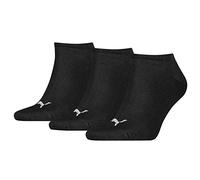 PUMA - 3 Paires de Chaussettes Invisible Sneak - Taille 35-38 - Couleur Noir