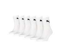 Puma 3 Pairs Unisex Short Crew Sports Socks White 9-11 (43-46)