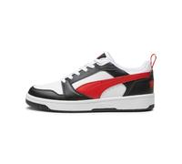 Puma Baskets Rebound V6 Low mixte Blanc/For All Time Red/Noir Pointure 39 EU
