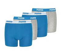 PUMA 4 ER Pack Boxer Boxershorts Boys Children Pant Underwear, Farben:417 - Blue/Grey, Kids konfektionsgröße:140