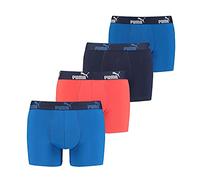 PUMA 4 Pack Boxer Boxershorts Men Pant Underwear Sporty Retro Pants, Farben:Red/Blue, Größe Bekleidung:S