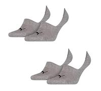 Puma Footie Chaussettes, Gris, 35/38 (Lot de 2) Unisexe