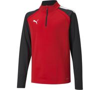 PUMA TeamLIGA 14 Zip Top Jr, Sweat zippé, Puma Red-Puma Black, Taille 13-14 ans/164