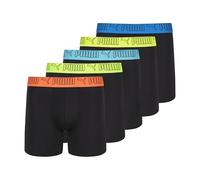 Puma 5 Pack Performance Boxer Briefs Boxeur ajusté, Noir/Brillant, XL Homme
