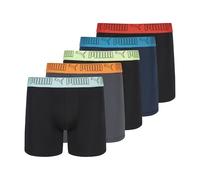 Puma 5 Pack Performance Boxer Briefs Boxeur ajusté, Noir/Gris/Bleu Marine/Clair, XL Hommes