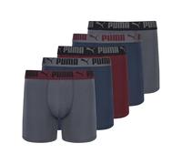 Puma 5 Pack Performance Boxer Briefs Boxeur ajusté, Ru leu Marine, Gris, M Hommes