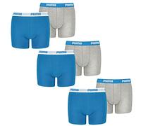 PUMA 6 ER Pack Boxer Boxershorts Boys Children Pant Underwear, Farben:417 - Blue/Grey, Kids konfektionsgröße:164