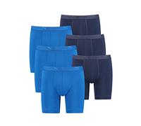 PUMA 6 ER Pack Sport Long Boxer Microfiber Boxershorts Men Pant Underwear, Farben:Blue Combo, Größe Bekleidung:M