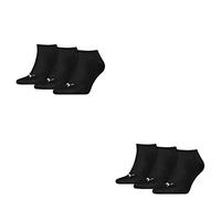 PUMA 6 pair Sneaker Invisible Socks Unisex Mens & Ladies In 3 Colours, Farben:200 - black, Socken & Strümpfe:43-46