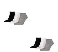 PUMA 6 pair Sneaker Invisible Socks Unisex Mens & Ladies In 3 Colours, Farben:882 - grey/white/black, Socken & Strümpfe:39-42