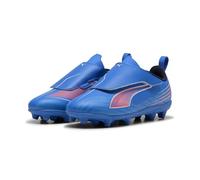 PUMA 6 Play V FG/AG RB JR Soccer Shoe, Ultra Blue White-Glowing Red, 32.5 EU