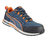 Puma Chaussures de sécurité Crosstwist Low 643100-43 S3 bleu/orange Taille 43