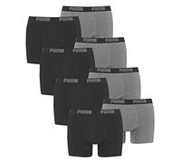 PUMA 10 ER Pack Boxer Boxershorts Men Pant Underwear, Farben:691 - Dark Grey Melange/Black, Größe Bekleidung:XL
