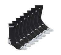 PUMA 8 Pack Athletic Cushioned Crew Socks Chaussettes de Sport, Noir/Gris, 43-47 (Lot de 8) Homme