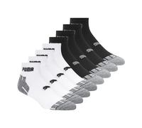 PUMA 8 Pack Athletic Cushioned Quarter Crew Socks Chaussettes de sport Homme (lot de 8)
