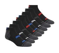 PUMA Lot de 8 Chaussettes Basse Coupe Course, Noir, Large Homme