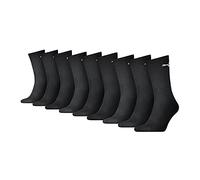 PUMA 9 Paar Everyday Crew Socken Sport Tennis Socks Gr. 35-46 Unisex, Farben:001 - Black, Socken & Strümpfe:43-46