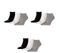 PUMA 9 pair Sneaker Invisible Socks Unisex Mens & Ladies, Farben:882 - grey/white/black, Socken & Strümpfe:39-42