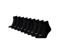 PUMA 9 pair Sneaker Quarter Socks Unisex Mens & Ladies In 3 Colours, Farben:200 - black, Socken & Strümpfe:43-46