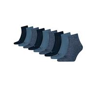 PUMA 9 pair Sneaker Quarter Socks Unisex Mens & Ladies In 3 Colours, Farben:460 denim blue, Socken & Strümpfe:47-49
