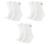 PUMA 9P Chaussettes de sport unisexes pour homme, Blanc., 43-46