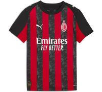 Puma Ac Milan Home Shirt 2025/26 Juniors Rouge/Noir 7-8 (S) Male
