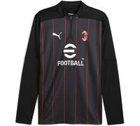 Puma Ac Milan Prematch Quarter Zip Top 2024 2025 Adults Noir/Rouge M Male