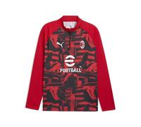 PUMA AC Milan Warm Up Pre Match Half Zip Sweatshirt M