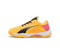 PUMA Accelerate Jr Handball Shoe, Sun Stream-Sunset Glow Black, 35.5 EU